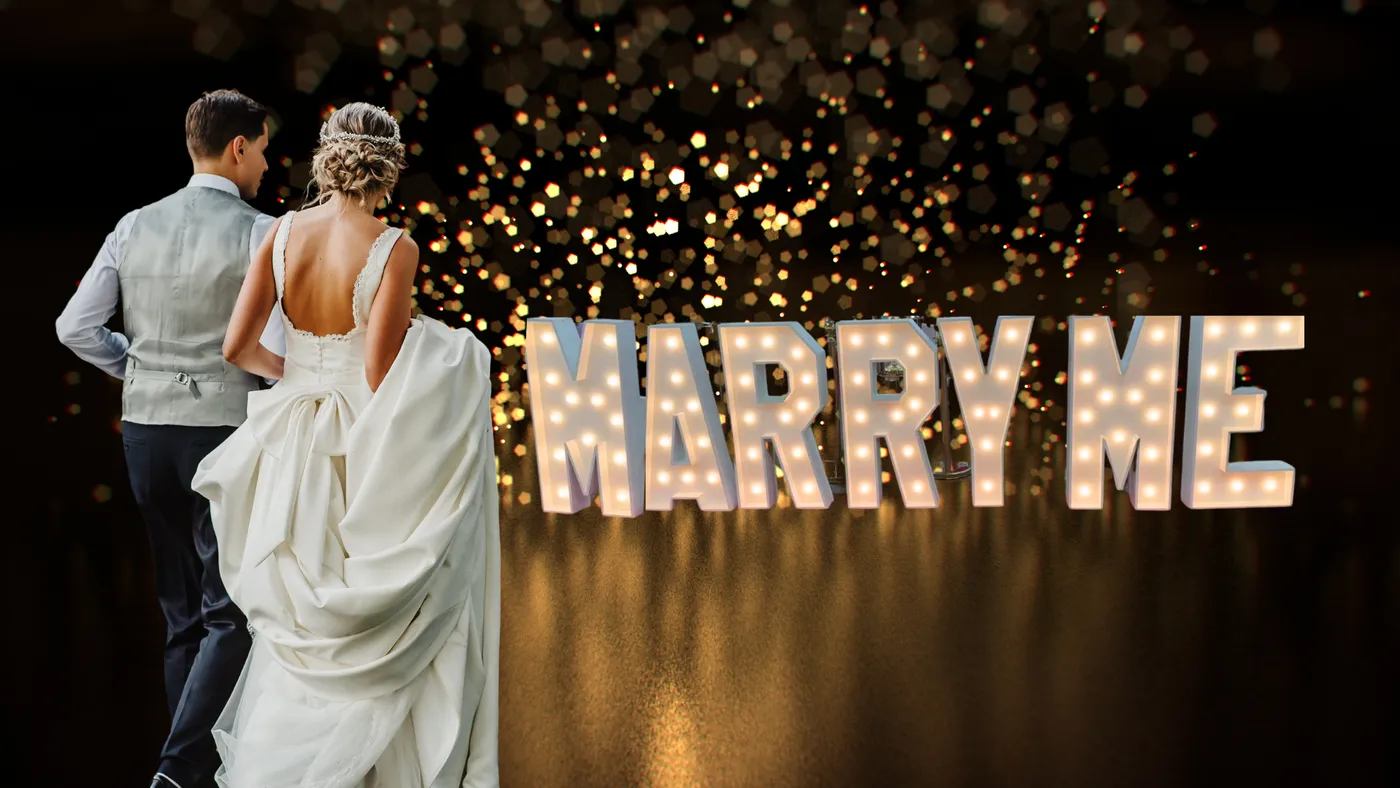 Marry Me Light Up Marquee Letters for Rent in Atlanta | Romantic ...