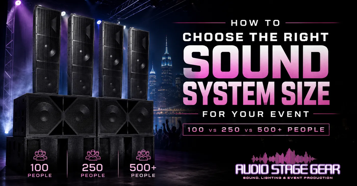 How to Choose the Right Sound System Size for Your Event (100 vs 250 vs ...