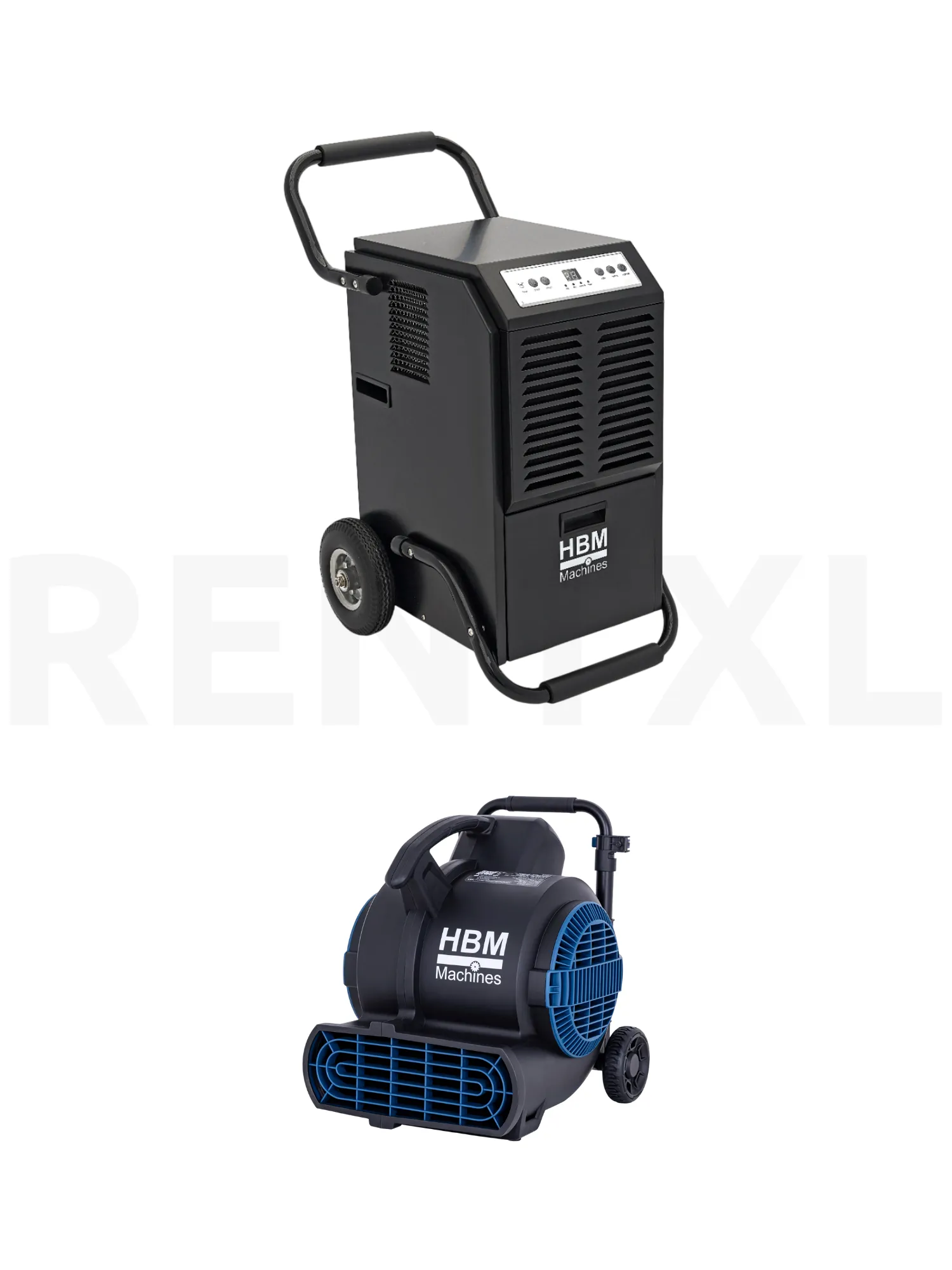 Bouwdroger 50L + 1× ventilator set