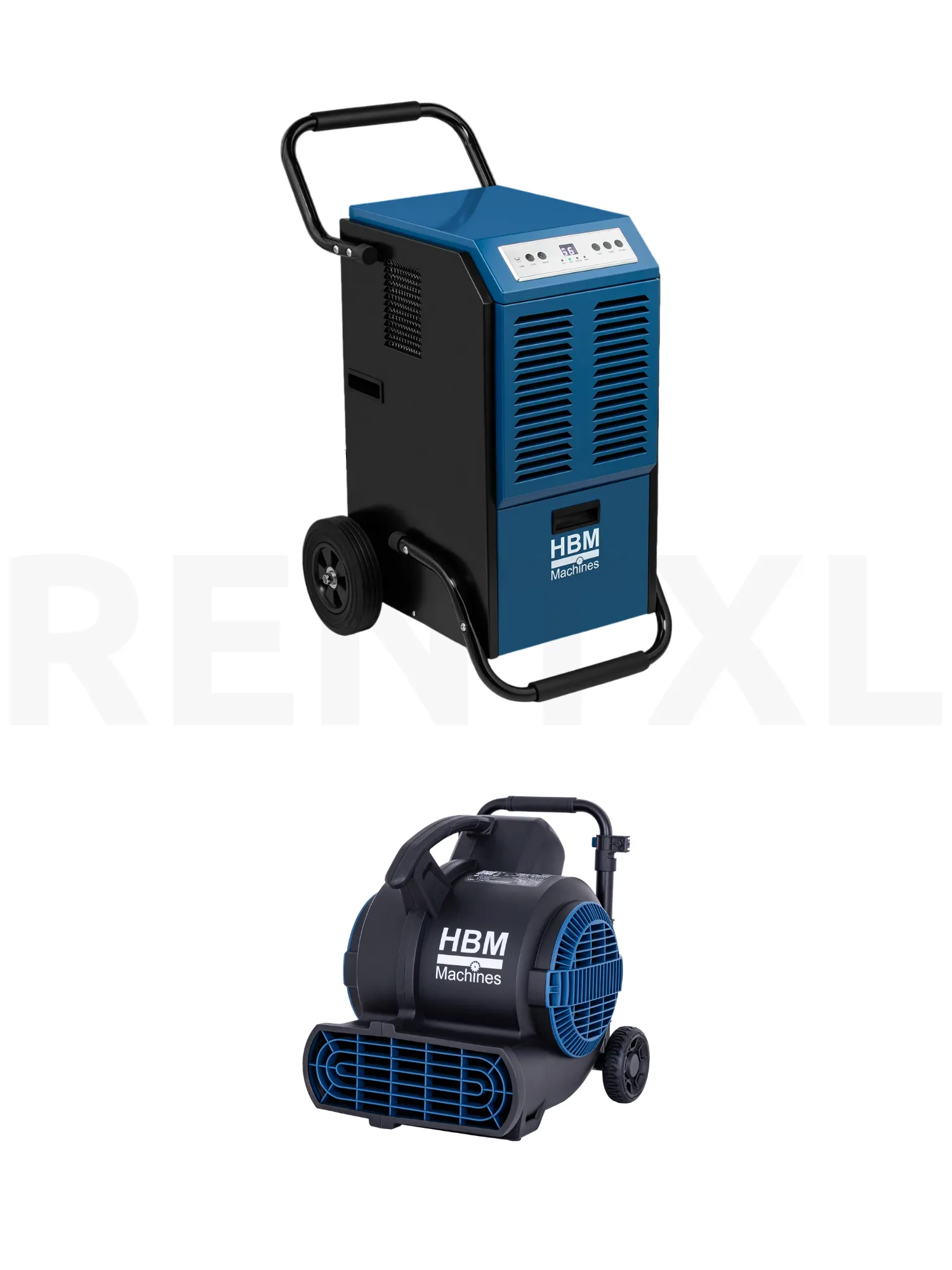 70L droogset: 70 liter bouwdroogcapaciteit met 1 ventilator