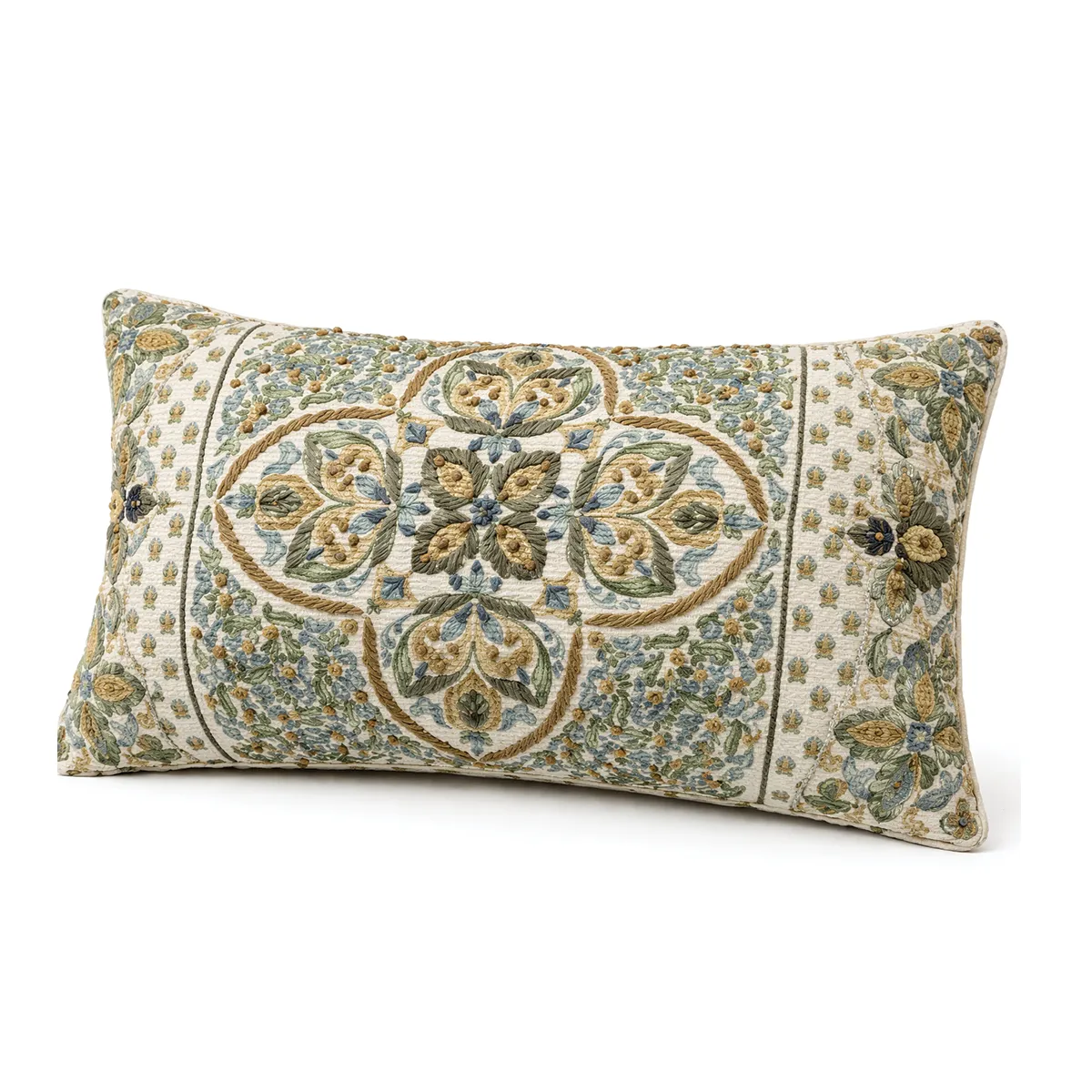 Artisan Floral Lumbar Pillow