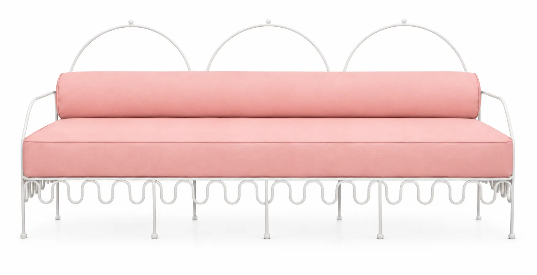 Cannes Sofa Pink (Cream Frame)