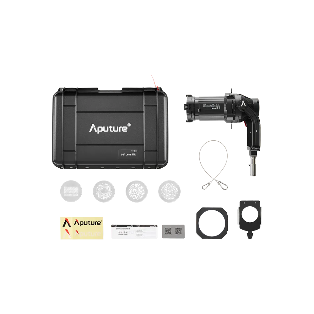 Aputure Spotlight Mount II 50° Lens Set + Iris