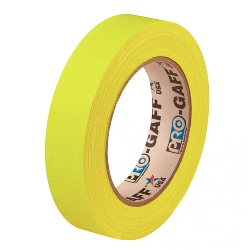 Tape Pro Gaff 25mm x 25m Fluorescent Yellow