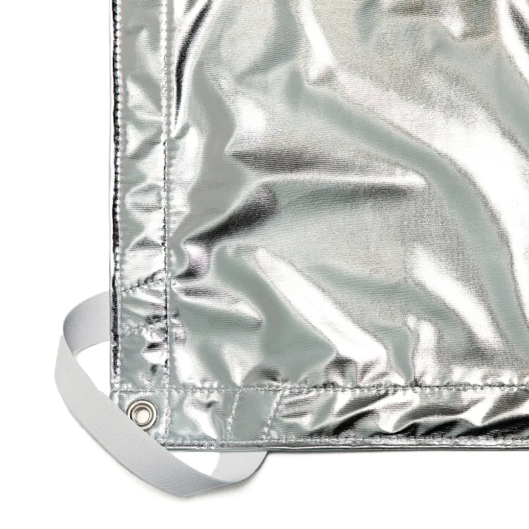 8x8' Silver Lame