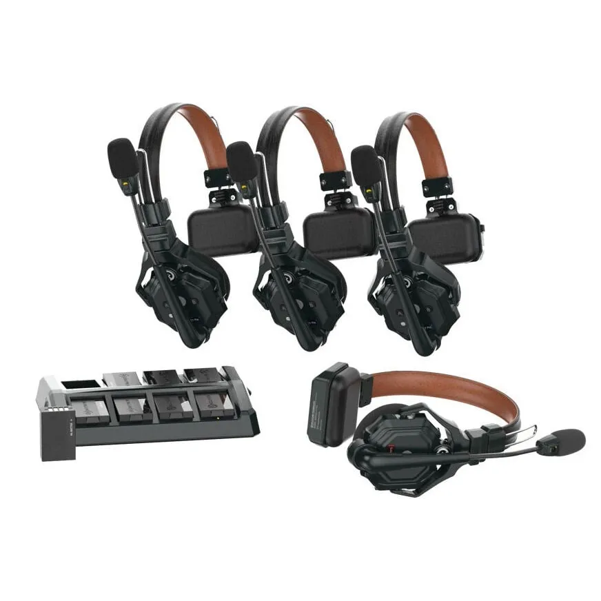 Hollyland Wireless Intercom System Set of 4 Headset Solidcom C1 Pro