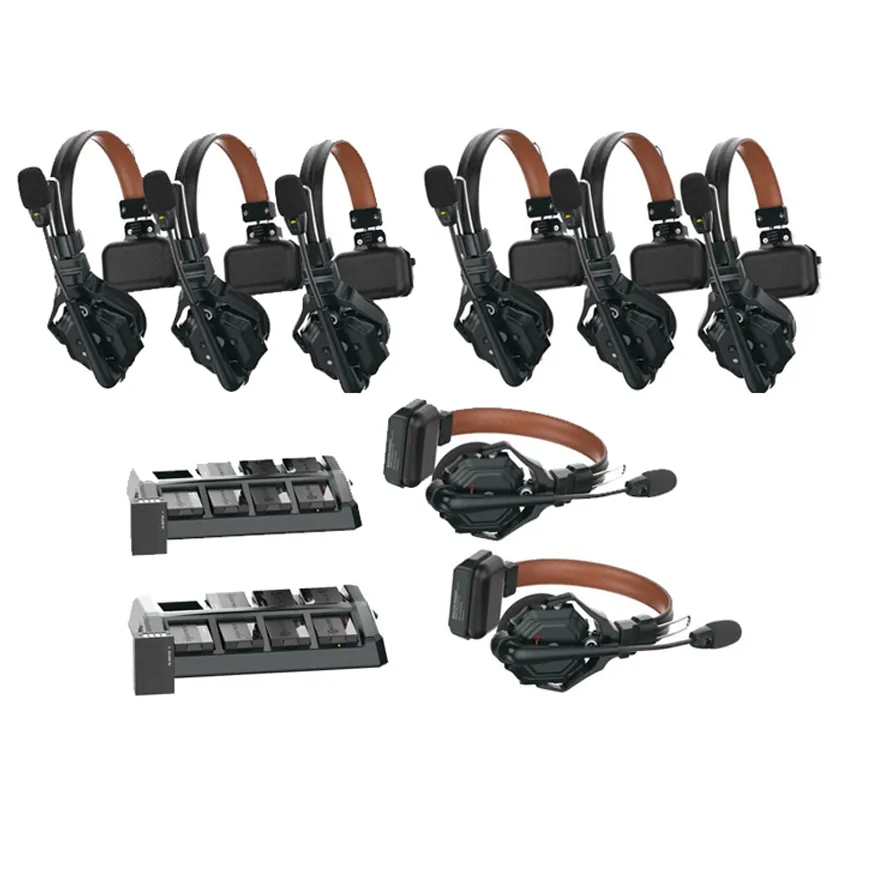 Hollyland Wireless Intercom System Set of 8 Headset Solidcom C1 Pro