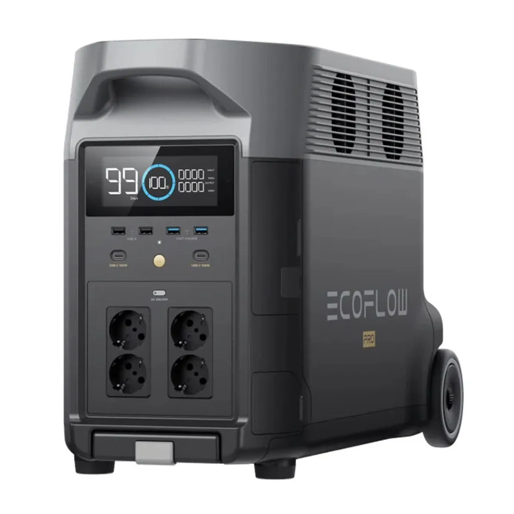 EcoFlow DELTA Pro w/ AC, Car Charger + DC Cable 3600Wh