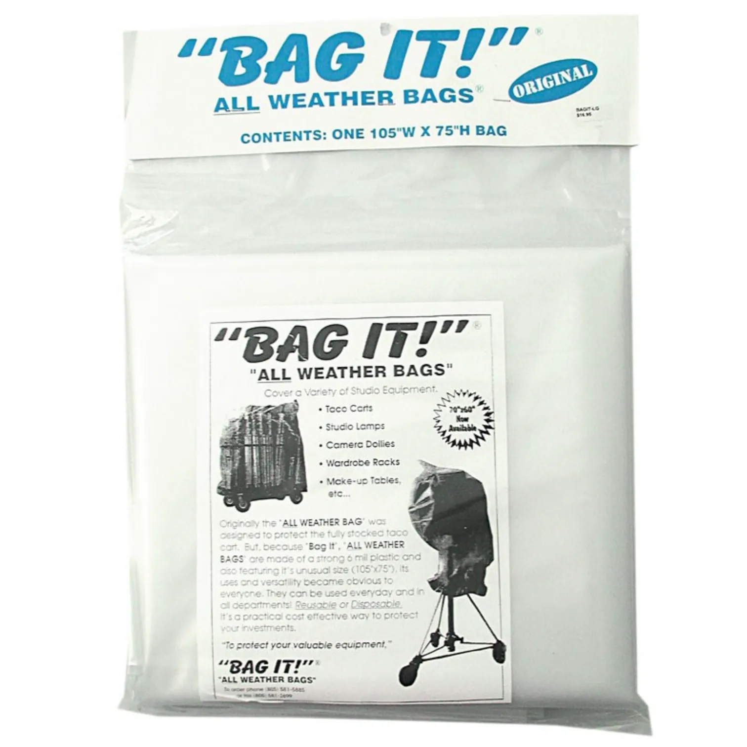 Bag It! Large (Rain Cover)