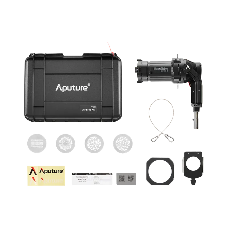 Aputure Spotlight Mount II 26° Lens Set + Iris