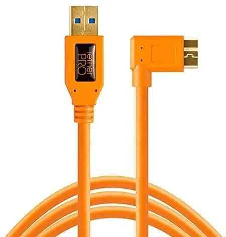 Tether Tools USB-A to Micro-B 3.0 Right Angle 4.6m