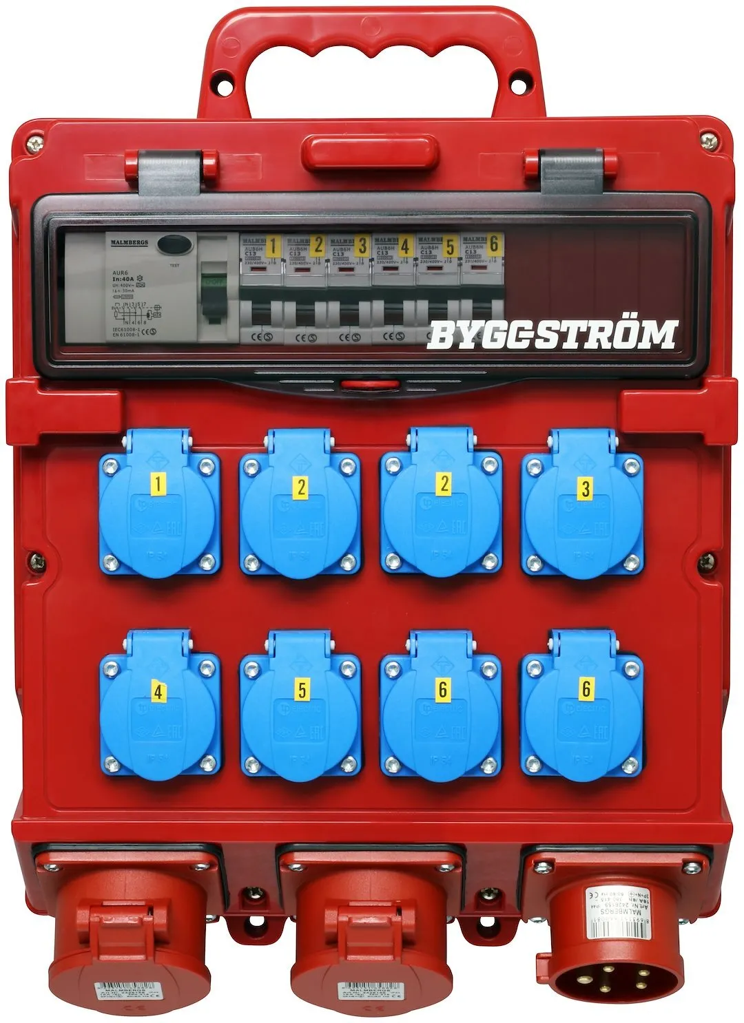 Distro Box 416 Construction > 8xSchuko 1x416 Looped