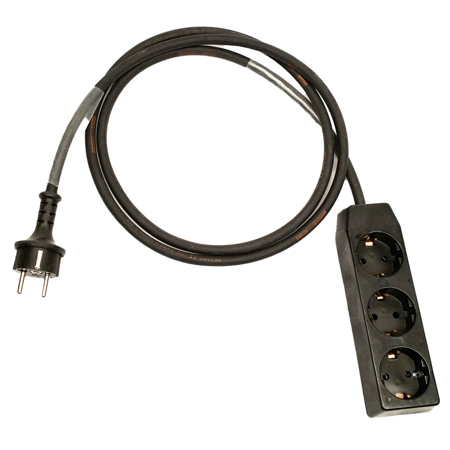 Power Extension Cable 5m w/ 3-way Splitter
