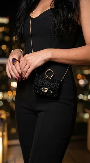 Fendi Crystal Mini – Black