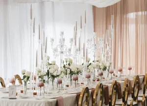 Crystal Glass Candelabra