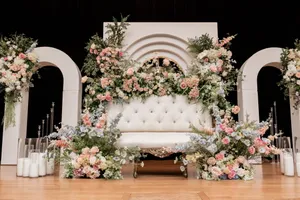Victorian White Sofa