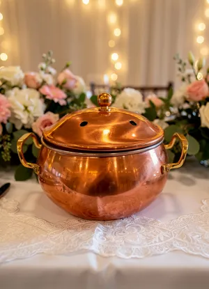 Vintage Brass Pot With Lid