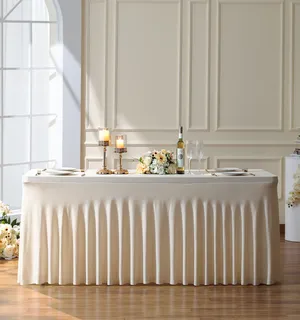 Curated 6Ft Skirt And Tablecloth Cover