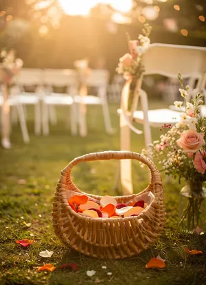 Woven Small Flower Girl Basket