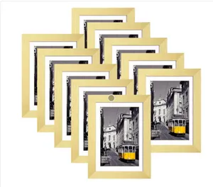(Set of 10) Gold 5x7 Frames