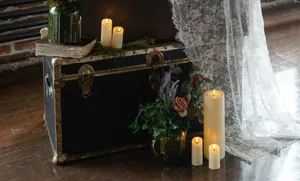Vintage Black And Gold Chest