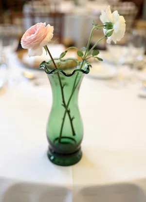 Elegant Green Tall Vase