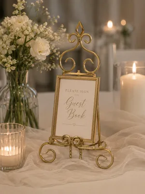 Rustic Gold Mini Easel