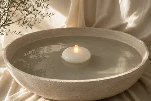 Set of 1 Floating electric candle 3