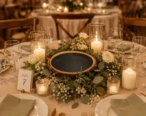 Luxe Wooden Plank On One Side, Chalkboard On Other Side