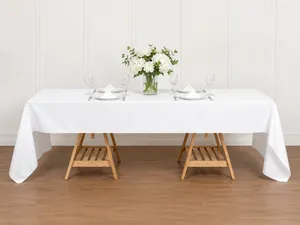 White Rectangle Table Cloths 50x120 