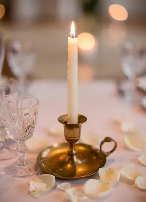 Curated Gold Candle Holder (3 in tall)