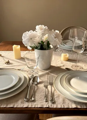 White Ceramic Vase (6 in tall)