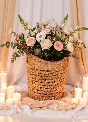 Woven Tall Basket