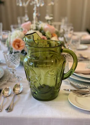 Vintage Green Pitcher