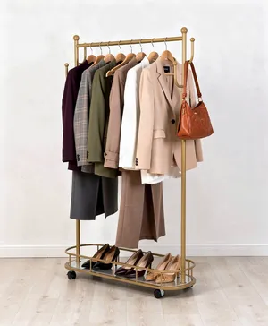 Gold and marble Clothing Rack (40 in tall)