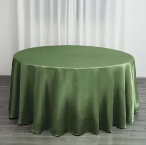 Luxe 120In Round Forest Green Table Cloth