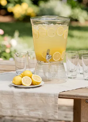 Elegant Clear Beverage Dispenser