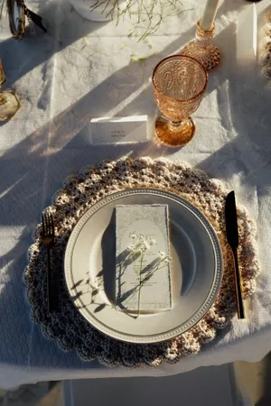 Charming Vintage White And Gold Plate