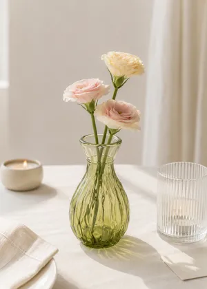 Green Bud Vase (Set of 1)