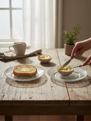 Clear Bread Plates