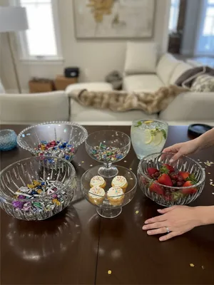 Large Clear Serving Bowls