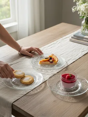 Clear Dessert Plates