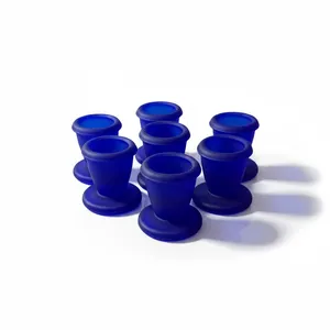 Cobalt Blue Short Candle Holders