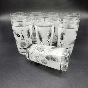 Silver Accented Juice Glasses