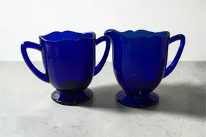 Cobalt Blue Sugar & Creamer