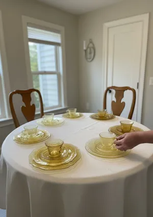 Yellow / Amber Teacups & Saucers
