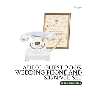 Audio Guest Book Wedding Phone and Signage Set