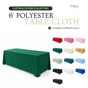 6' Polyester Rectangle Tablecloth