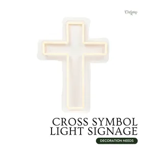 Cross Symbol Light Signage