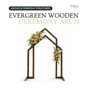 Evergreen Wooden Ceremony Arch